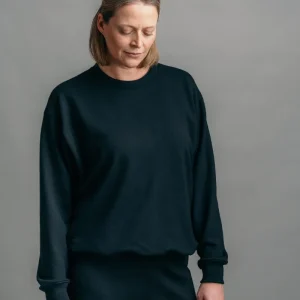 Das Merino Damen Sweatshirt – Schwarz