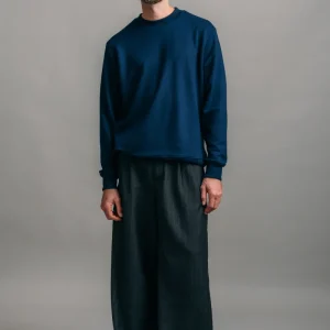 Das Merino Sweatshirt – Tiefseeblau