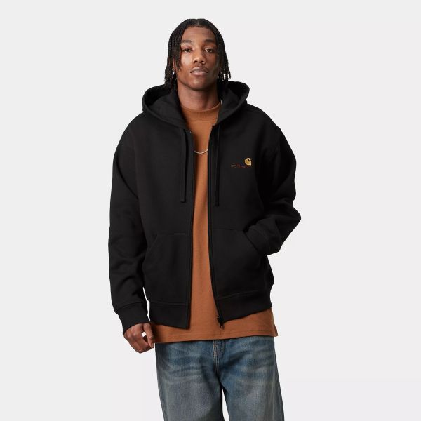 Carhartt WIP American Script Weste Schwarz – Bild 3