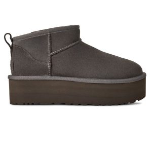 UGG Classic Ultra Mini Plattform Stiefel Anthrazit